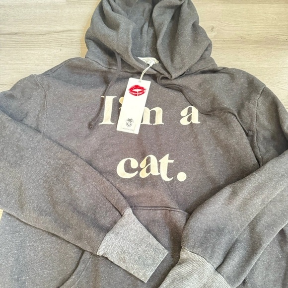 WILDFOX Guess What I Am Cuddles Cat Hoodie With Ears Large NWT - Picture 9 of 11